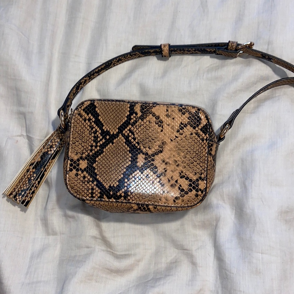 Snakeskin crossbody